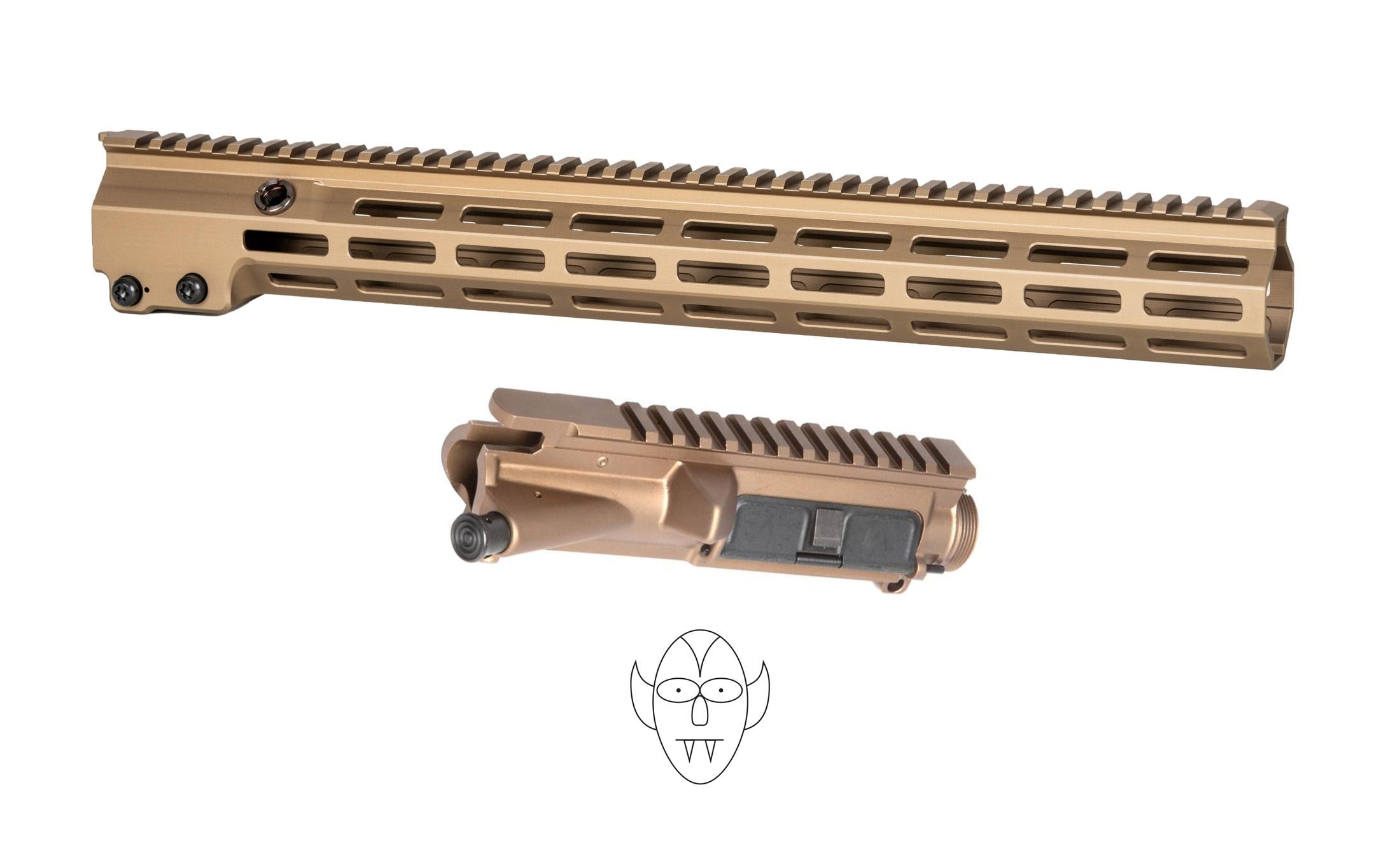 Geissele Automatics Super Duty Center Tab MK16 Assembled AR-15 Upper Receiver - 16.5" - DDC - BLEMULA